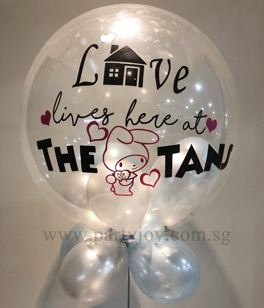 Housewarming Customised Bubble Balloon